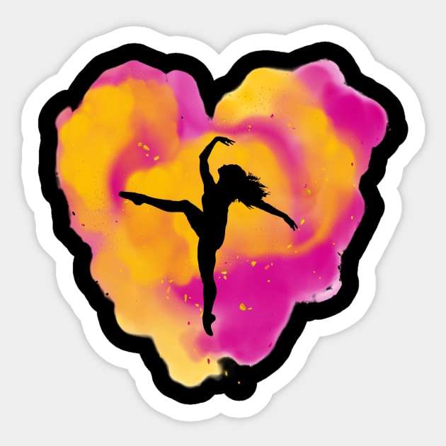 Holi Heart Dancer Sticker by laurie3